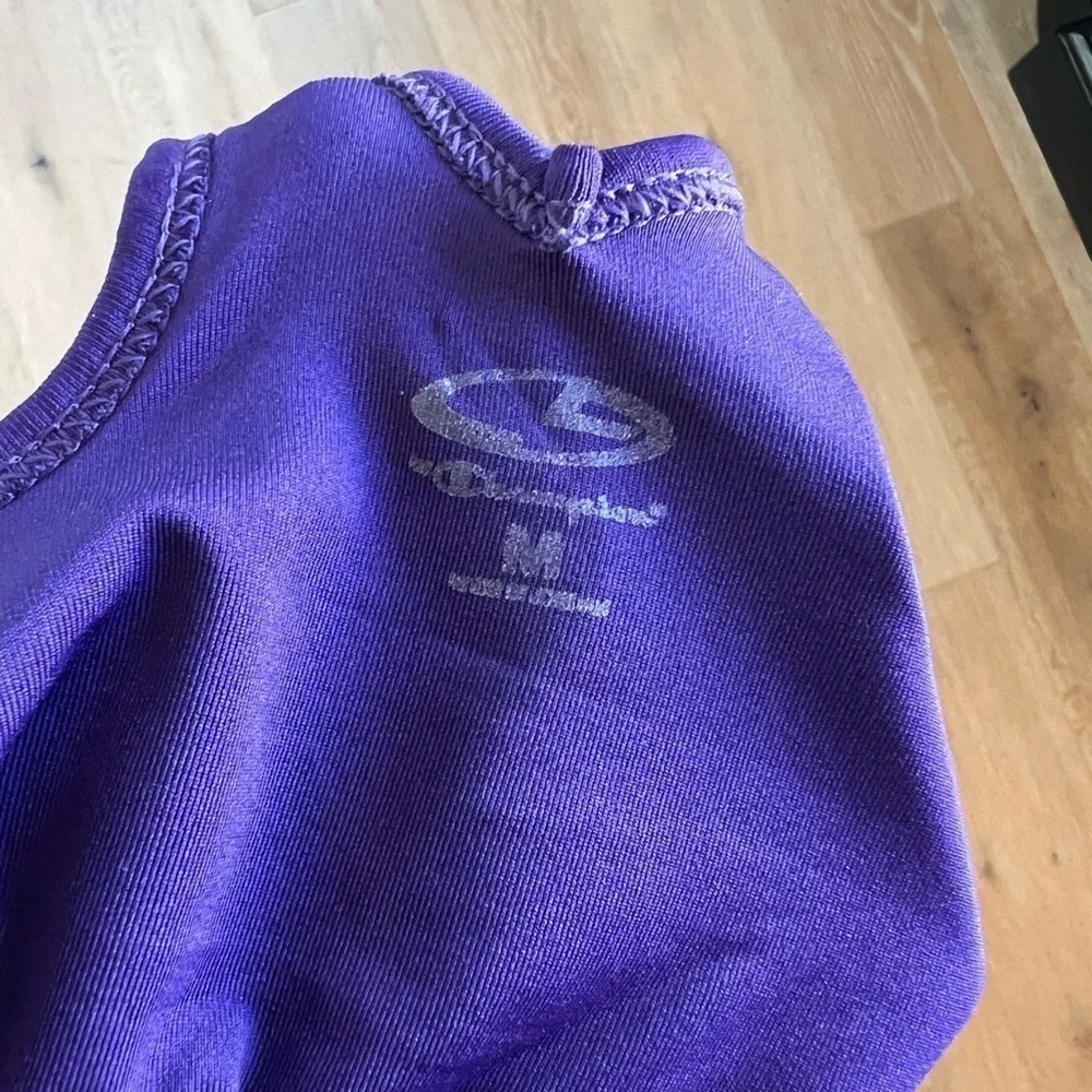 Champion Women's Purple Tank Top Activewear Racerback Built In Bra
